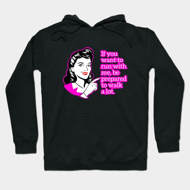 cardio funny, fitness girl, gym girl, fitness funny Hoodie by TimAddisonArt